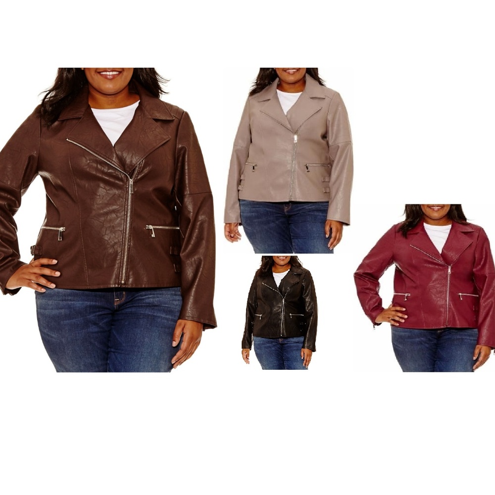 Womens Jacket a.n.a Faux Leather size 1X 2X 3X NEW